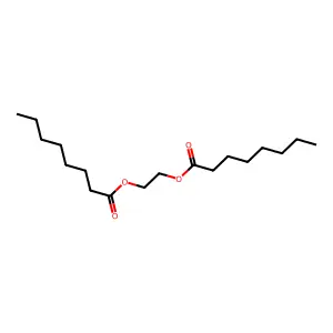 Dioctanoyl ethylene glycol structure