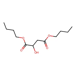 Butanedioic acid, 2-hydroxy-, 1,4-dibutyl ester structure