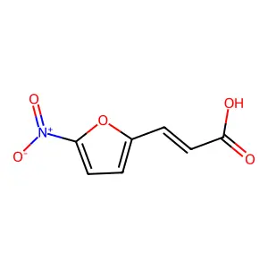 3-(5-Nitro-2-furyl)prop-2-enoic acid structure