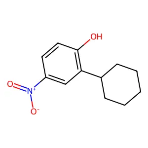 2-Cyclohexyl-4-nitrophenol structure
