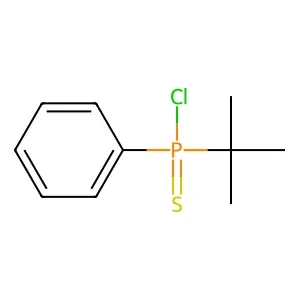 (1,1-Dimethylethyl)phenylphosphinothioic chloride structure