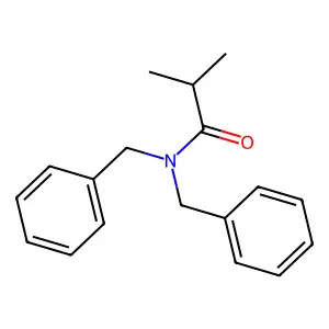 2-Methyl-N,N-bis(phenylmethyl)propionamide structure