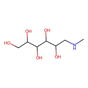 1-Deoxy-1-(methylamino)hexitol structure