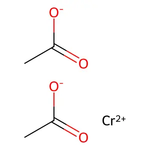 Chromous acetate structure