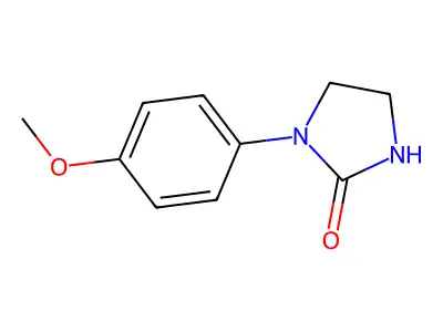2-Imidazolidinone, 1-(p-methoxyphenyl)- structure