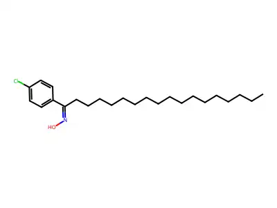 N-[1-(4-chlorophenyl)octadecylidene]hydroxylamine structure