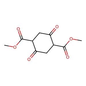 1,4-Cyclohexanedicarboxylic acid, 2,5-dioxo-, 1,4-dimethyl ester structure