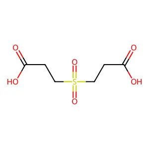 3,3'-Sulfonylbis(propanoic acid) structure