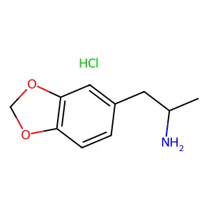 Tenamfetamine hydrochloride structure