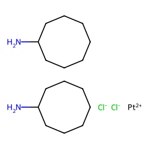Platinum (II), bis(cyclooctylammine)dichloro-, cis- structure