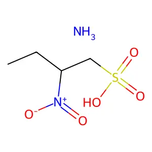 Ammonium 2-nitrobutane-1-sulphonate structure