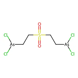 Sulfone, bis(2-(dichloroarsino)ethyl) structure
