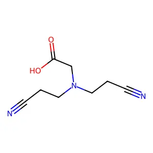 n,n-Bis(2-cyanoethyl)glycine structure