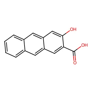 3-Hydroxyanthracene-2-carboxylic acid structure