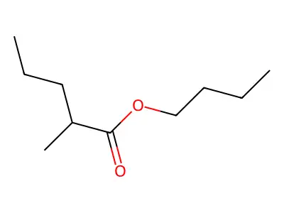 Butyl 2-methylpentanoate structure