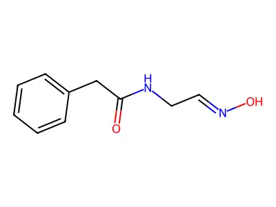 Benzeneacetamide, N-[2-(hydroxyimino)ethyl]- structure
