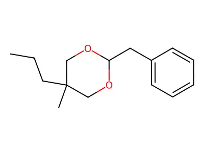 2-Benzyl-5-methyl-5-propyl-1,3-dioxane structure
