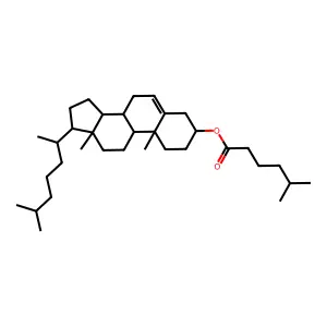 Cholesterol, 5-methyl-1-hexanoate structure