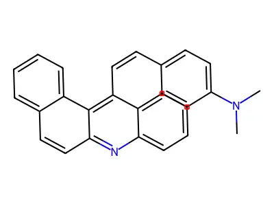 4-(2-benzo[a]acridin-12-ylethenyl)-N,N-dimethylaniline structure