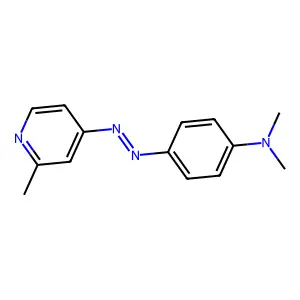 2-Picoline, 4-((p-(dimethylamino)phenyl)azo)- structure