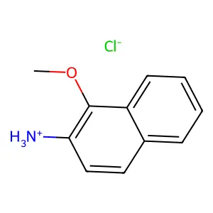 2-Naphthylamine, 1-methoxy-, hydrochloride structure