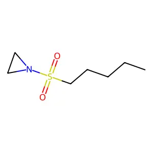 Aziridine, 1-(pentylsulfonyl)- structure