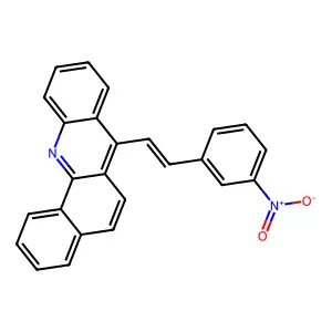 7-(m-Nitrostyryl)benz[c]acridine structure