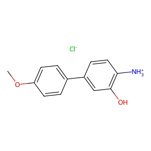 4-Amino-4'-methoxy-3-biphenylol hydrochloride structure