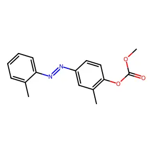 Methyl 4-(o-tolylazo)-o-tolyl carbonate structure