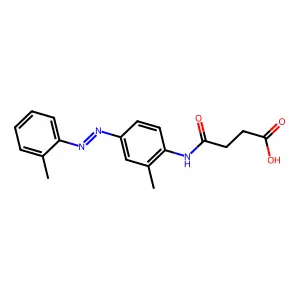 Succinamic acid, N-(4'-o-tolyl-o-tolylazo)- structure