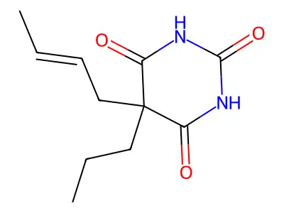5-But-2-enyl-5-propyl-1,3-diazinane-2,4,6-trione structure