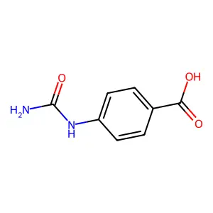 4-((Aminocarbonyl)amino)benzoic acid structure
