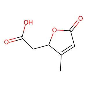 4-Carboxymethyl-3-methylbut-2-en-1,4-olide structure