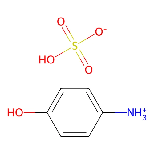 p-Hydroxyanilinium bisulfate structure
