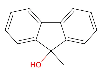 9-Hydroxy-9-methylfluorene structure