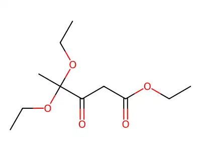 Ethyl 4,4-diethoxy-3-oxopentanoate structure