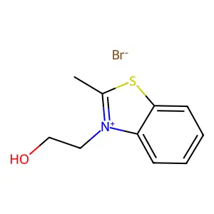 Benzothiazolium, 3-(2-hydroxyethyl)-2-methyl-, bromide (1:1) structure