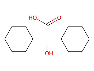Dicyclohexylglycolic acid structure