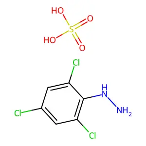 Hydrazine, (2,4,6-trichlorophenyl)-, sulfate (1:?) structure
