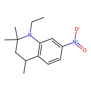 Quinoline, 1-ethyl-1,2,3,4-tetrahydro-2,2,4-trimethyl-7-nitro- structure