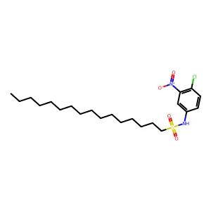 1-Hexadecanesulfonamide, N-(4-chloro-3-nitrophenyl)- structure