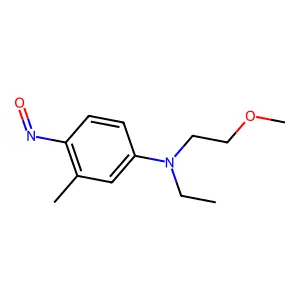 Benzenamine, N-ethyl-N-(2-methoxyethyl)-3-methyl-4-nitroso- structure
