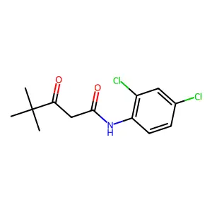 Pentanamide, N-(2,4-dichlorophenyl)-4,4-dimethyl-3-oxo- structure