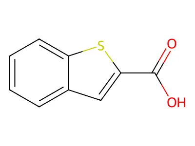 Benzo(b)thiophene-2-carboxylic acid structure