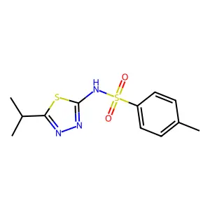 N-(5-Isopropyl-1,3,4-thiadiazol-2-yl)-p-toluenesulphonamide structure