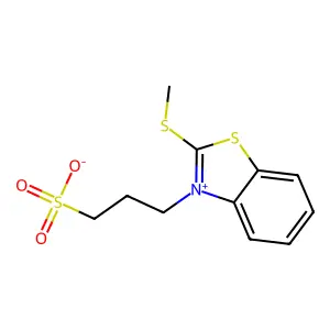 2-(Methylthio)-3-(3-sulphonatopropyl)benzothiazolium structure