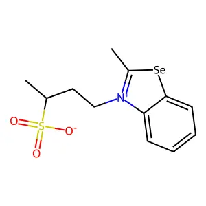 benzoselenazolium, 2-methyl-3-(3-sulfobutyl)-, inner salt structure