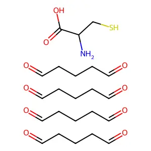 L-Cysteine, compd. with pentanedial (1:4) structure