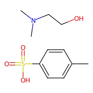 Ethanol, 2-(dimethylamino)-, 4-methylbenzenesulfonate (1:1) structure