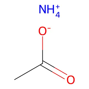 Ammonia acetate structure